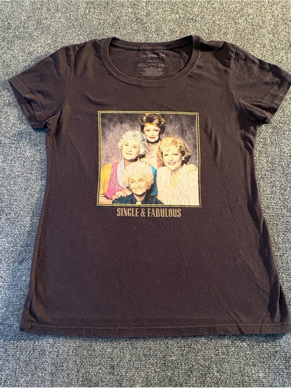 The Golden Girls Black Single & Fabulous Teen Graphic Tee XL